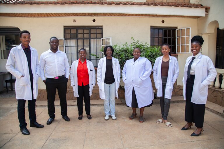 Primrose Rehab and Wellness clinical team outside the residential rehabilitation centre in Kiambu