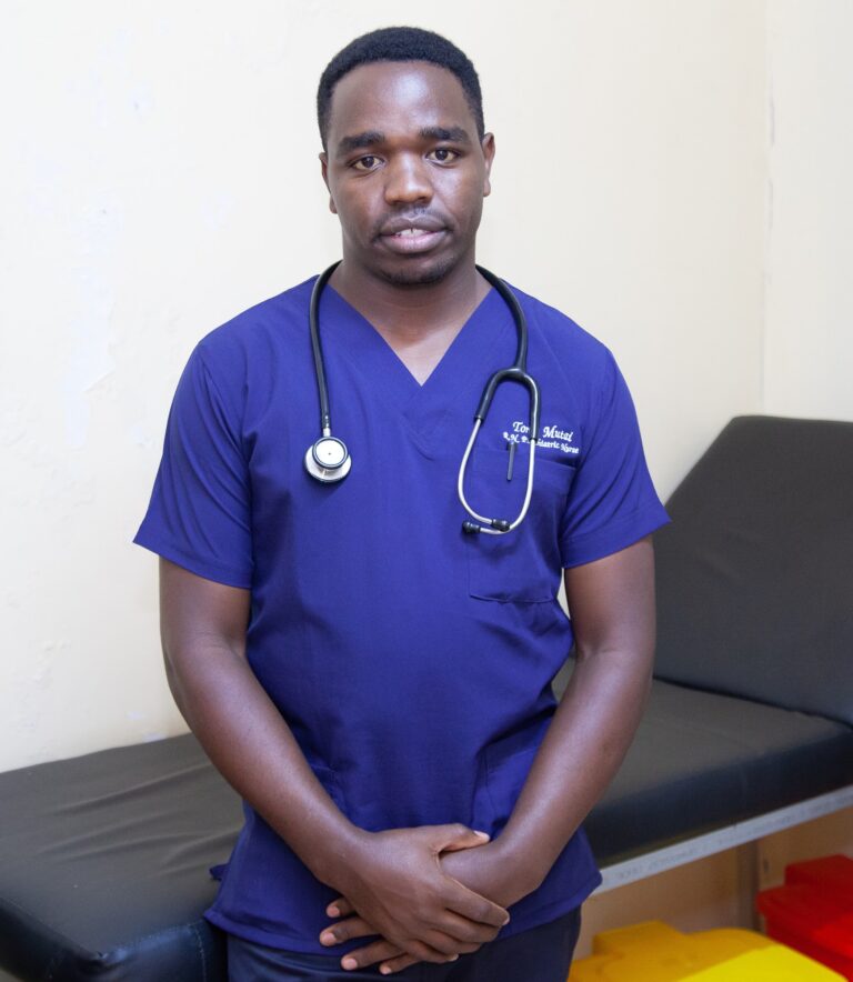 Clinical officer with stethoscope at Primrose Rehab and Wellness in Thindigua, Kiambu Road