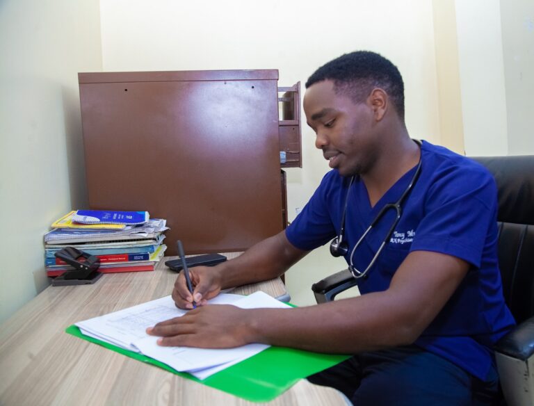 Clinical consultation area at Primrose Rehab and Wellness Centre in Kiambu